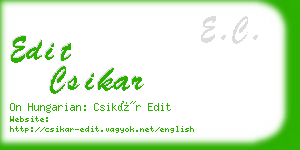 edit csikar business card